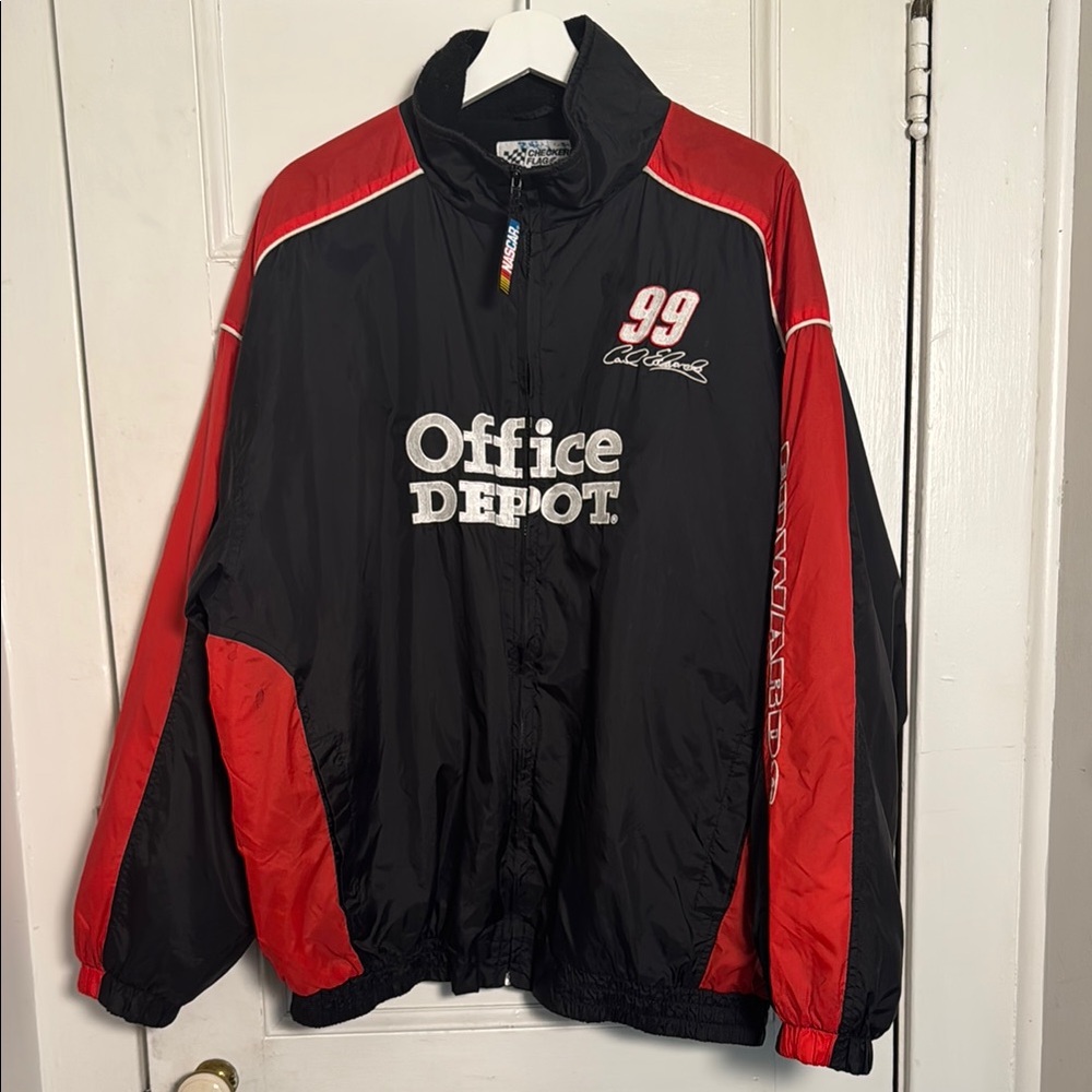 Nascar Black and Red Puffer Jacket